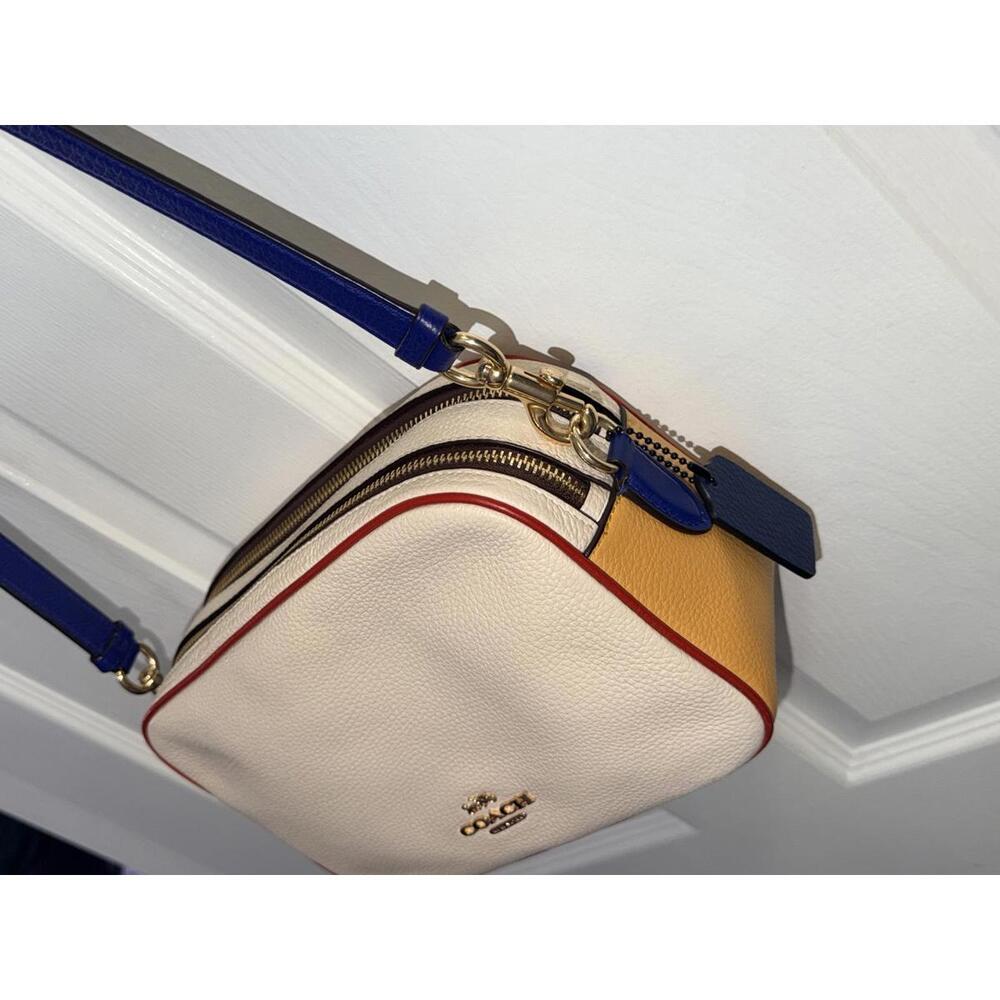 Coach Jes Crossbody In Colorblock Pebble Leather C7682 - Picture 7 of 9